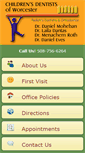 Mobile Screenshot of childrensdentistofworcester.com